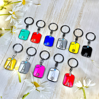 Áp dụng Vòng chìa khóa Vespa Móc chìa khóa gương kim loại Lò xo 150 Sprint Gts300 Chất liệu hợp kim kẽm cá tính