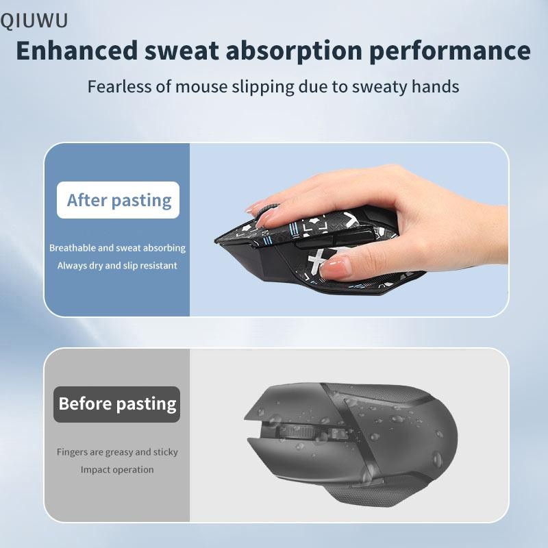 Miếng Dán Chuột QIUWU Cho Basilisk V2 / V3 Viper Ultimate Viper DeathAdder V2 Viper Mouse Miếng Dán Chống Trơn Trượt.