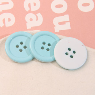 Phong cách Nhật Bản Macaron Nút tròn màu sắc đồng nhất Phụ kiện DIY Vật liệu thủ công Nút quần áo Phụ kiện bán buôn