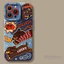 Phim Hoạt Hình Xúc Xích Chó + Dây Buộc Ốp Lưng Điện Thoại iPhone 17 16 15 14 13 12 11 Pro Max X Xr XsMax 7 8 Plus SE2020