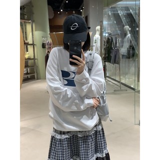 Hiixiivi [Mới 100% Cotton] Áo thun dài tay Oversize Nữ Baggy Áo dáng rộng dành cho nữ Áo Ootd 2025 độc đáo