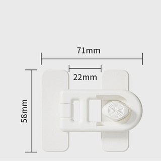 Chốt cửa tủ lạnh COZYNEST, Khóa an toàn bảo vệ an ninh cho trẻ em bằng nhựa, Khóa ngăn kéo tủ đa chức năng hữu ích