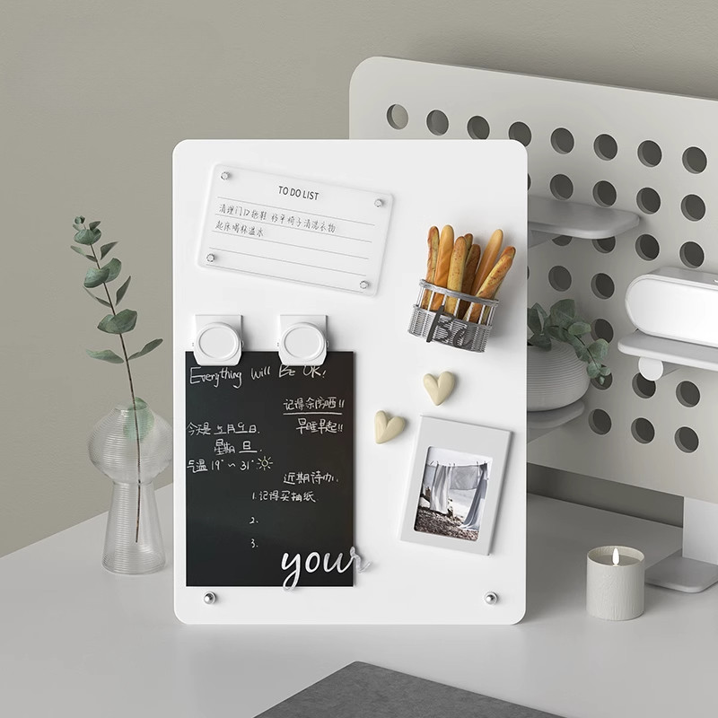 Bảng tin từ tính DIY Máy tính để bàn Hiển thị ảnh Giá đỡ Memo Clip Bảng tin