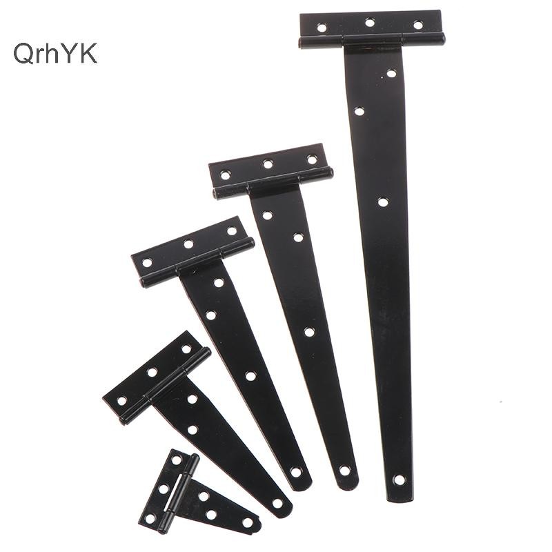 Nhà Máy Thời Trang Sơn Đen Hình Chữ T Bản Lề Tam Giác Tủ Shed Cửa Gỗ Bản Lề Phần Cứng QrhYK