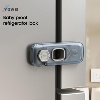 YOWEI 1 khóa cửa tủ lạnh/tủ đông an toàn cho trẻ em, khóa trẻ em bảo vệ tủ lạnh