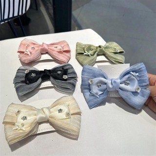 Thanh Lịch Tulle Tóc Nơ Kẹp Nhiều Lớp Nơ Barrettes Mùa Xuân Kẹp Dự Tiệc Phụ Kiện Tóc Cho Nữ