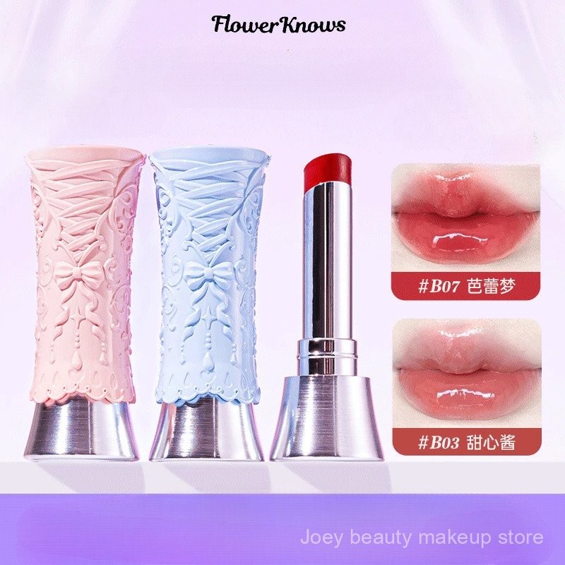 Flower Knows Lipstick Swan Ballet Series Phim-Hình thành bề mặt gương rắn Lip Glaze Phim nhanh Hình thành không dính tự nhiên Thể hiện làn da của bạn Son môi Trang điểm môi HPK2