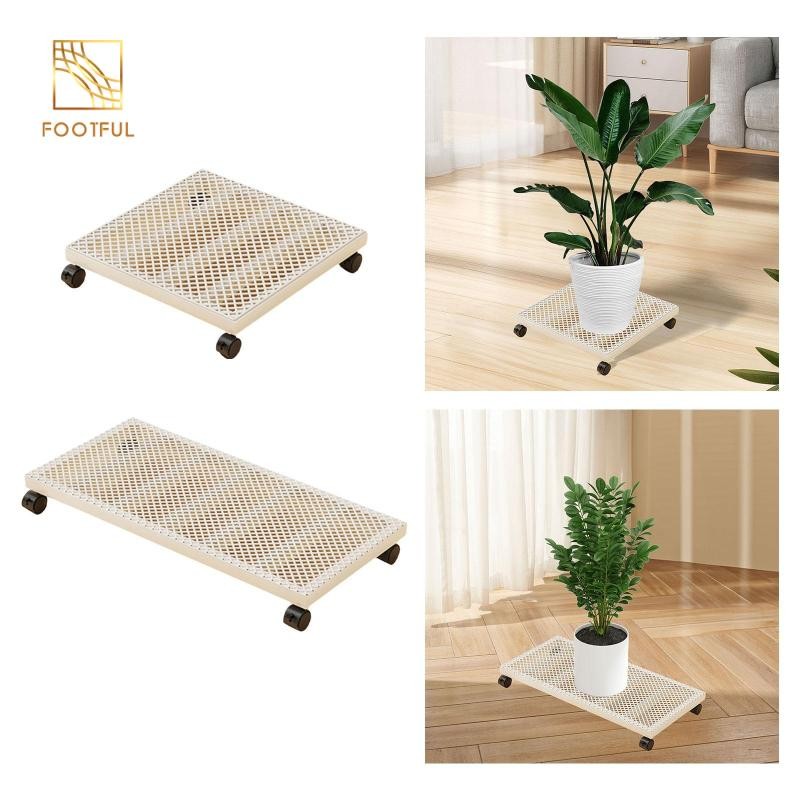 Chân đế cây cán có bánh xe khóa Chậu cây Mover cho sàn sân vườn ban công