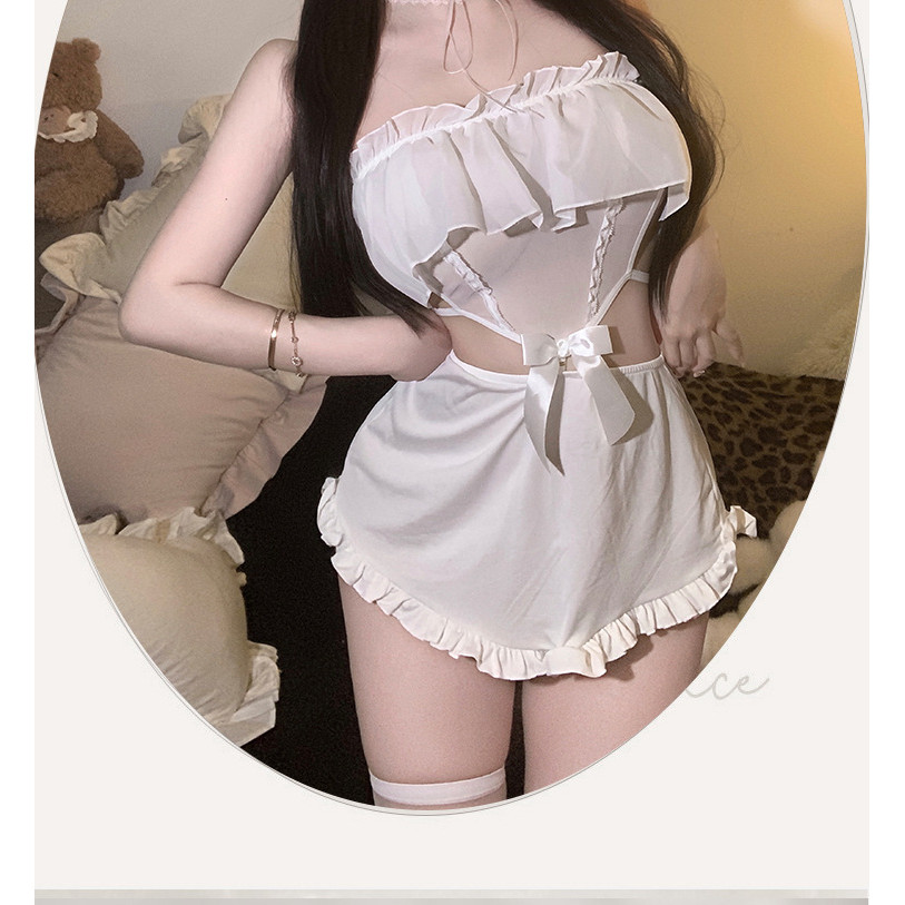 Đồ lót gợi cảm rỗng lưng nấm ren dễ thương - Phong cách thời trang