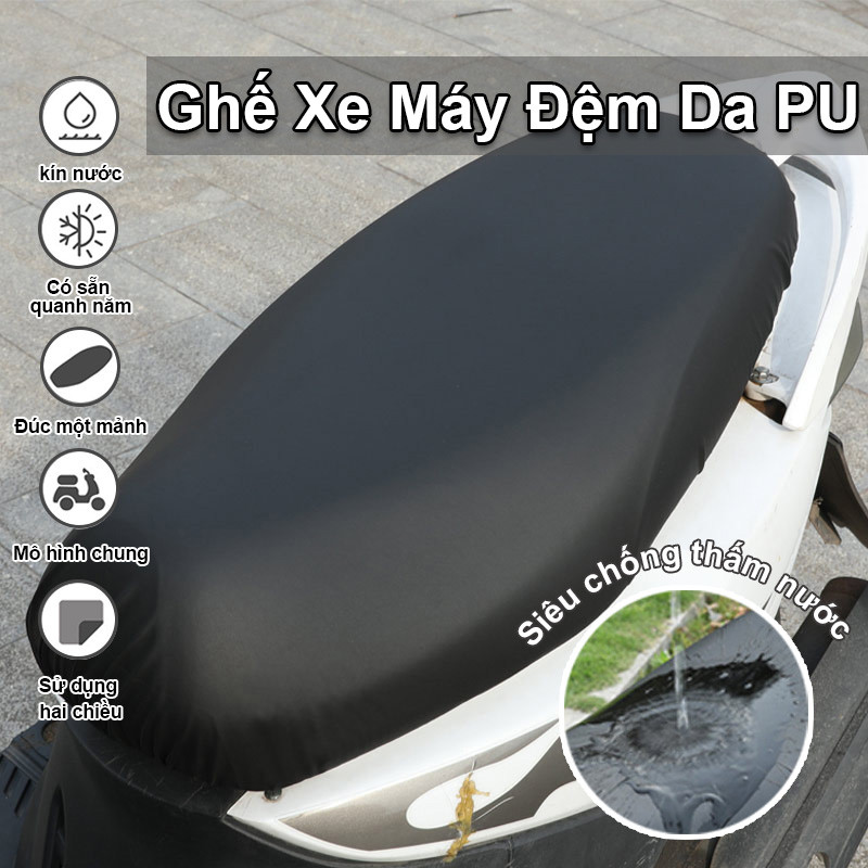 Vỏ bọc yên xe máy bằng da co giãn，Ghế Xe Máy Đệm Da PU, chống nước ...