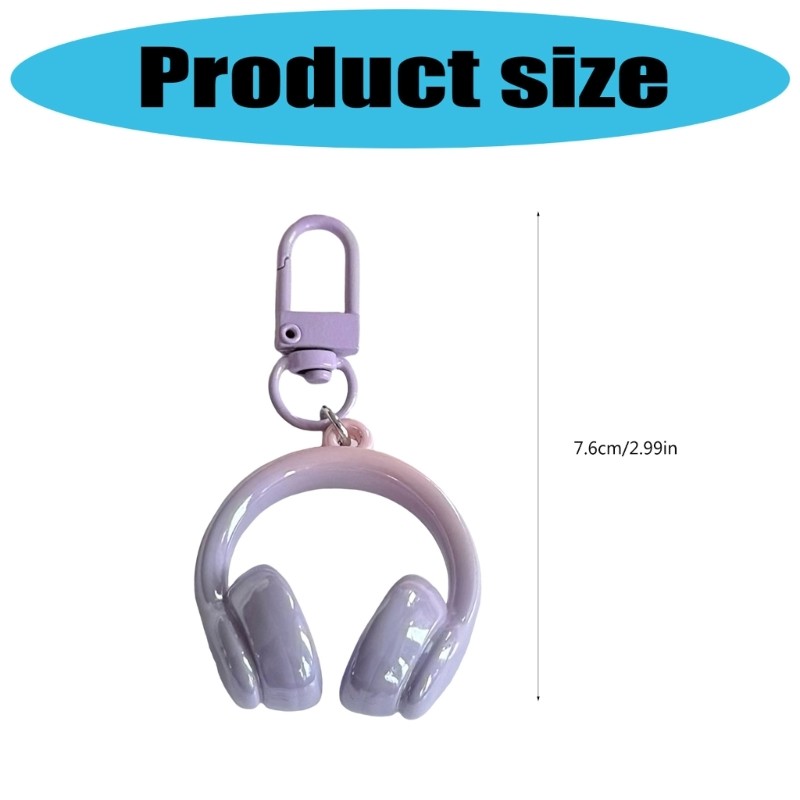 Móc khóa tai nghe nhỏ gọn OXXGGKAO Móc khóa nhựa nhẹ Carabiner cho túi đi học
