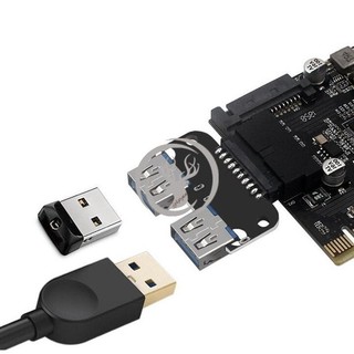 20Pin sang Dual USB3.0 Adapter Connverter Bo mạch chủ để bàn 19 Pin / 20P Header sang 2 cổng USB một đầu nối nữ, PH22