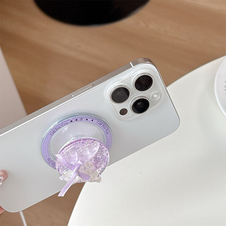 Nhấp Nháy 3d Nơ Tròn Giá Đỡ Điện Thoại Từ Tính Cho IPhone 16 15 14 13 12 Pro Max 14 Plus Có Thể Gập Lại Pop Ring Grip Co Giãn Để Bàn Đứng P4