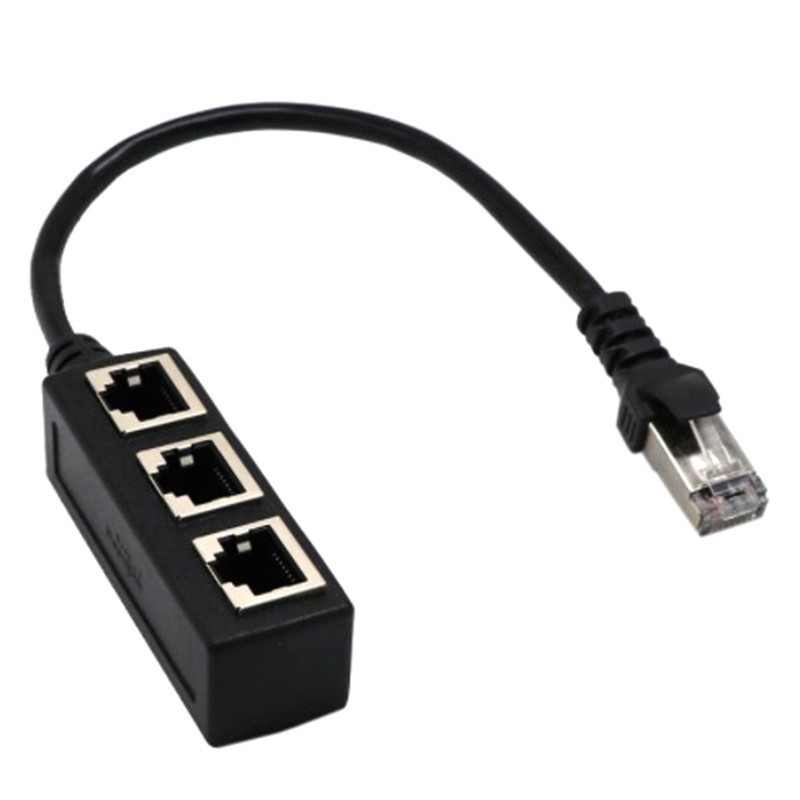 Cáp Chia Cổng Mạng 1 Ra 3 RJ45, Bộ Chia Ethernet LAN Cho Máy Tính, Router, Modem Siêu Tiện Lợi