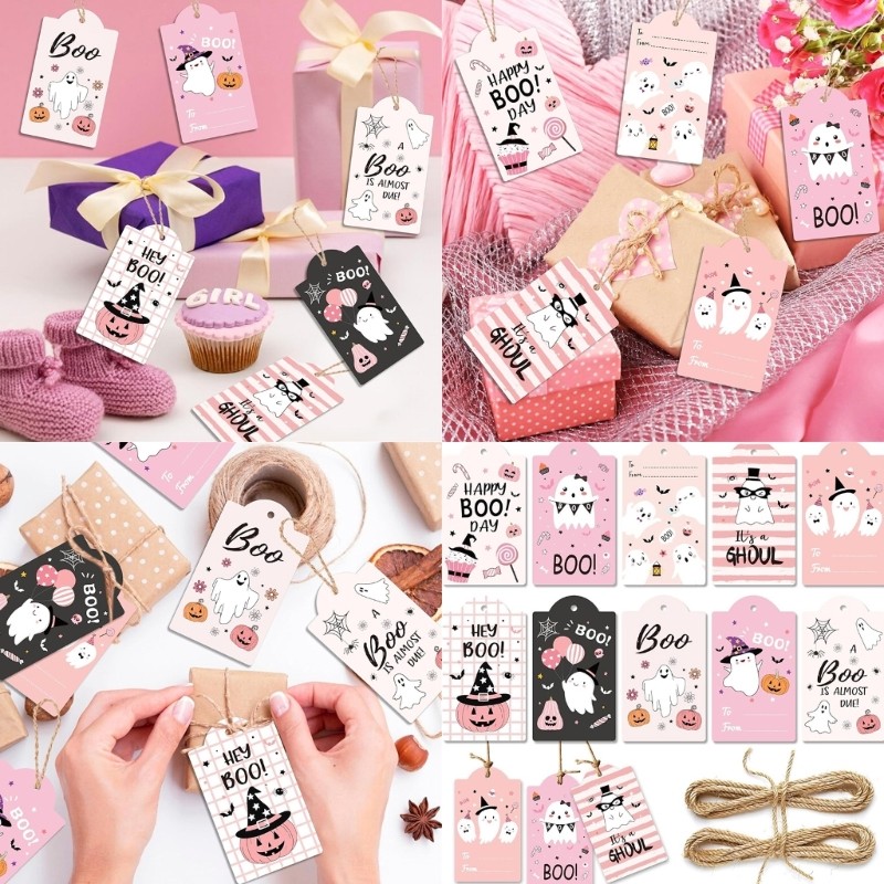 SHI Chống Thấm Nước Halloweens Trang Trí Tiệc Bộ 50 Tông Treo Trang Trí Có Họa Tiết Nổi