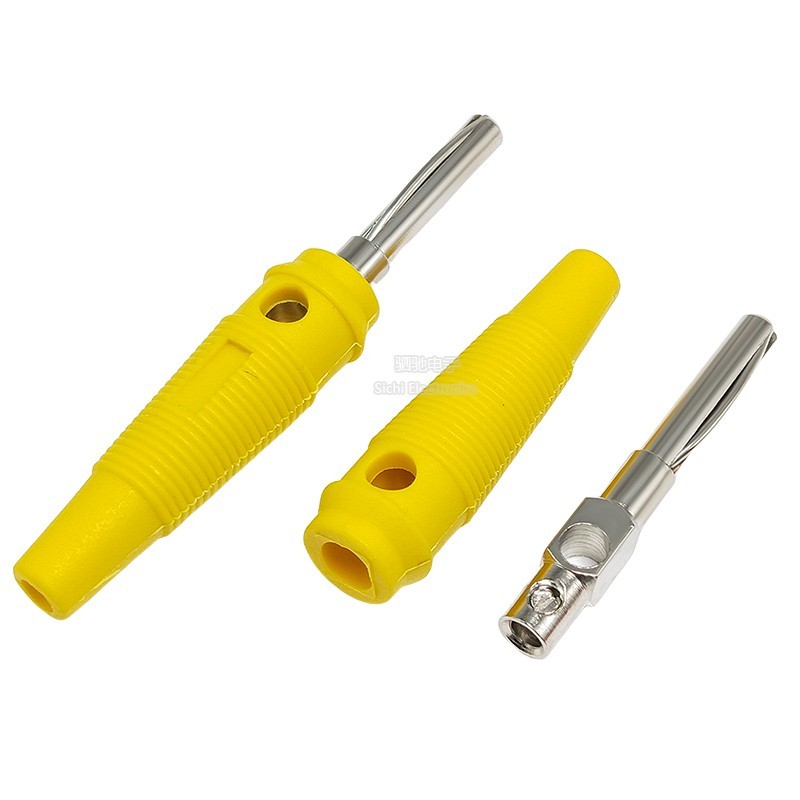 4MM Chuối Cắm Đơn Chân Không Hàn Điện Cao Cấp Thanh Đàn Hồi Kiểm Tra Loa Dây Kết Nối Đồng Nguyên Chất Cao Cấp