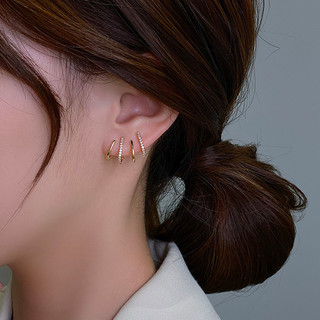 Hoops Earrings Nữ Kiểu Dáng Simple, Cute - Chất Liệu Kim Loại