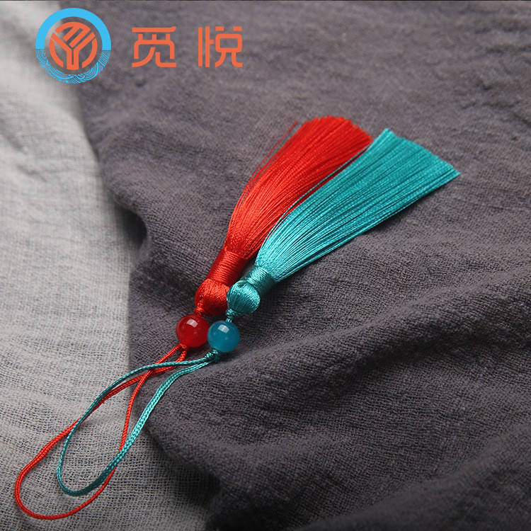 (5 cái)Tua rua cổ trang Trung Hoa 7cm đính cườm. Đạo cụ biểu diễn