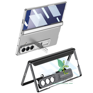 Vỏ bọc toàn bộ chân đế trong suốt mạ điện Samsung Galaxy Z Fold 7 Vỏ phim cường lực