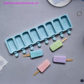 Toplanswatchstore 1 Khuôn Làm Kem Silicon DIY Chocolate Món Tráng Miệng Popsicle Khuôn Làm Dụng Cụ Tự Chế Dự Tiệc Mùa Hè Cung Cấp VN