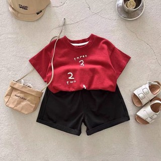 Mùa Hè Phong Cách Mới Trẻ Em Cotton Nguyên Chất Áo Thun Ngắn Tay Bé Trai Bé Gái Đơn Giản In Kỹ Thuật Số Cổ Tròn Thường Ngày Phiên Bản Hàn Quốc Top