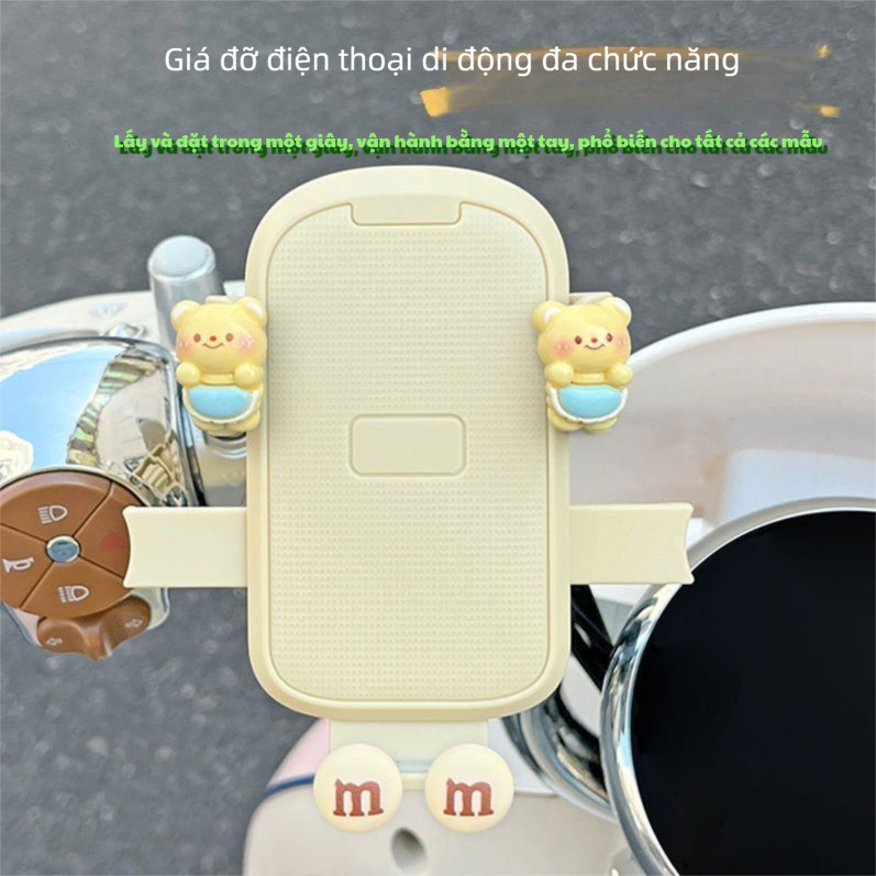 Giá đỡ điện thoại xe đạp điện Khung điều hướng xe máy Takeaway Rider Giá đỡ điện thoại cố định Phong cách mới Giá đỡ chống sốc