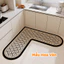 Thảm Lót Sàn Nhà Bếp Hình Góc Thấm Hút Nước Nhà Bếp, Chống Trơn Trượt, Thảm Lau Chân Decor Phòng