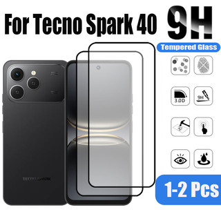 1-2 Chiếc Tecno Spark 40 Kính Cường Lực Bảo Vệ Màn Hình Cho Tecno Spark Go 1 1S 2024 20c 30c 30 20 Pro 4G 9D Kính Bảo Vệ Phim
