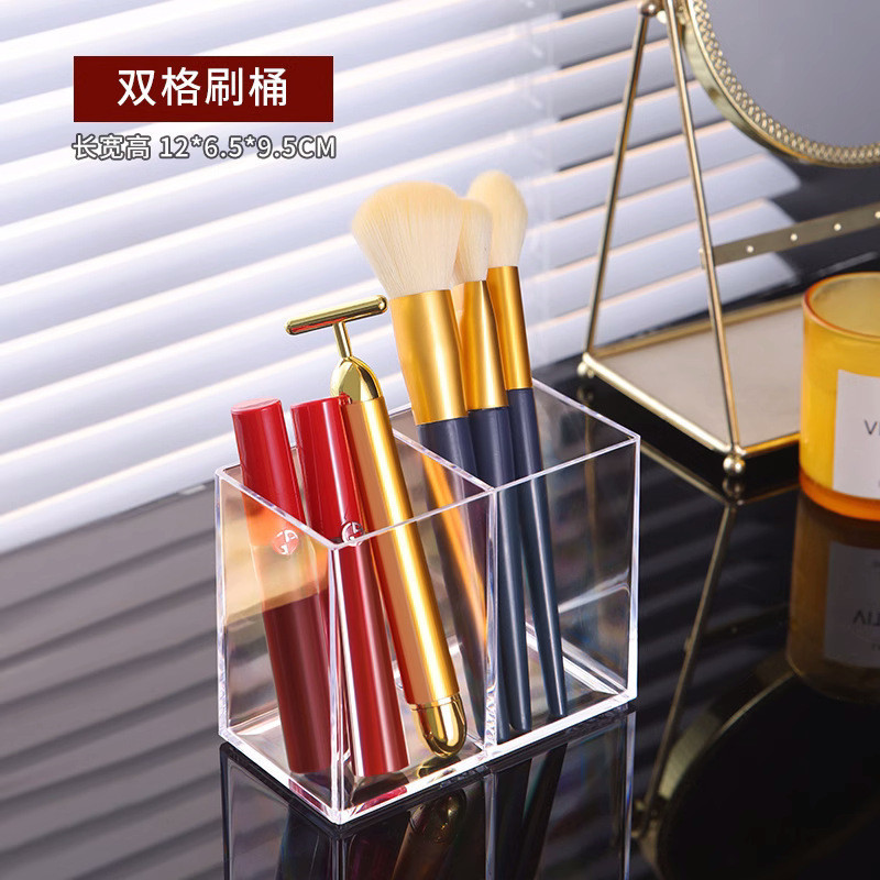 Bút Chì Lông Mày Một Mảnh Giao Hàng Acrylic Đơn Giản Để Bàn Son Môi Lưu Trữ Tủ Quần Áo Trong Suốt Bút Đựng Bàn Chải Trang Điểm Hộp Bảo Quản