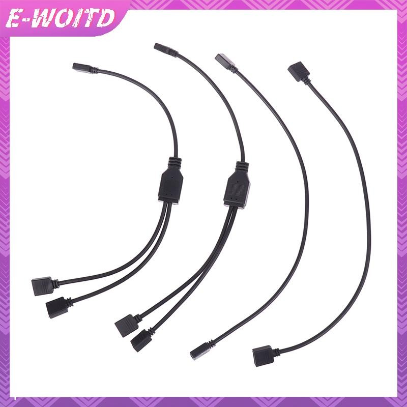 E-woitd 5V 3 Pin 12V 4pin ARGB Bộ Chia Cáp Nối Dài Cho PC Quạt Máy Tính Bo Mạch Chủ AURA RGB LED Dải Ánh Sáng HNVN
