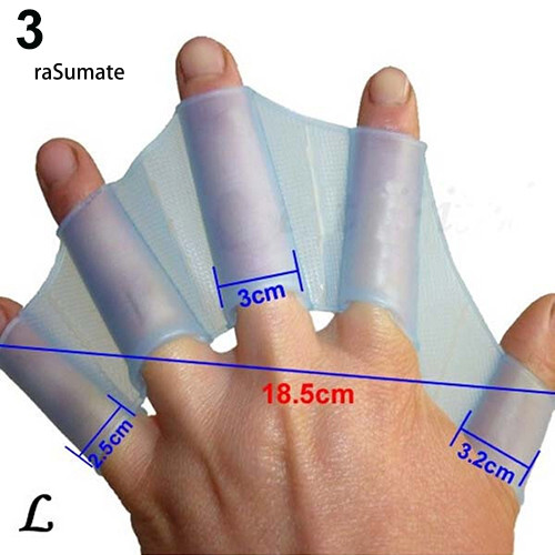 Găng tay bơi silicone có ngón, phụ kiện thời trang cho hoạt động dưới nước