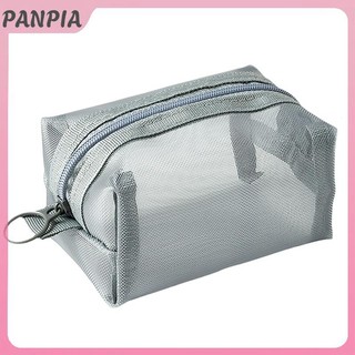 PANPIA-Mesh Túi Đựng Mỹ Phẩm Son Môi Túi Bảo Quản Ví Đựng Tiền Xu Tai Nghe Hộp Đựng Dữ Liệu Cáp ID Thẻ Ngân Hàng Lưu Trữ
