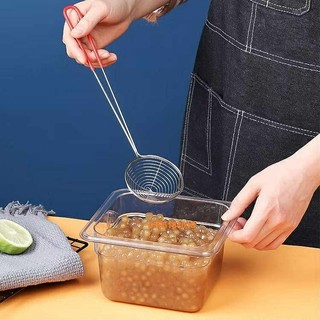 Vợt Lọc Lưới Múc Trân Châu topping,Vợt Lẩu Vớt Đồ Ăn Cán Đỏ
