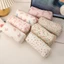 Túi đựng bút TUYỆT VỜI, Túi đựng đồ đa chức năng dung tích lớn, Túi đựng mỹ phẩm cầm tay in hoa nơ đơn giản dành cho học sinh