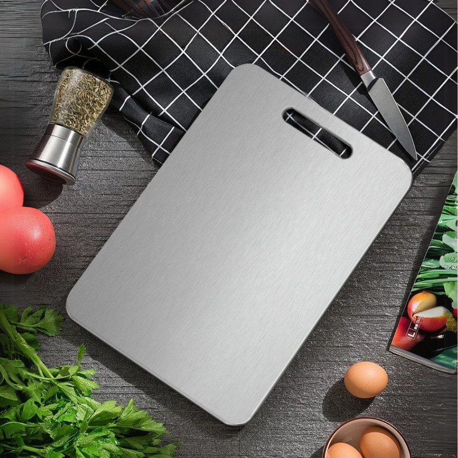 Thớt Inox 304 Dày Kháng Khuẩn Chống Ẩm Mốc, Chống Xước Dăm, Dễ Dàng Vệ Sinh