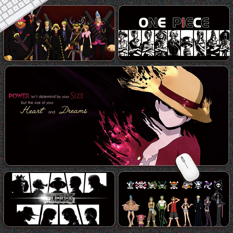 Miếng Lót Chuột One Piece Anime Lớn Hoạt Hình Khỉ D. Bàn di chuột chơi game Luffy Roronoa Zoro Boys Bàn phím máy tính Thảm để bàn