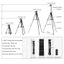 Tripod Đa Năng 360° Chuyên Nghiệp - Gồ ghề, Dùng cho điện thoại và máy ảnh
