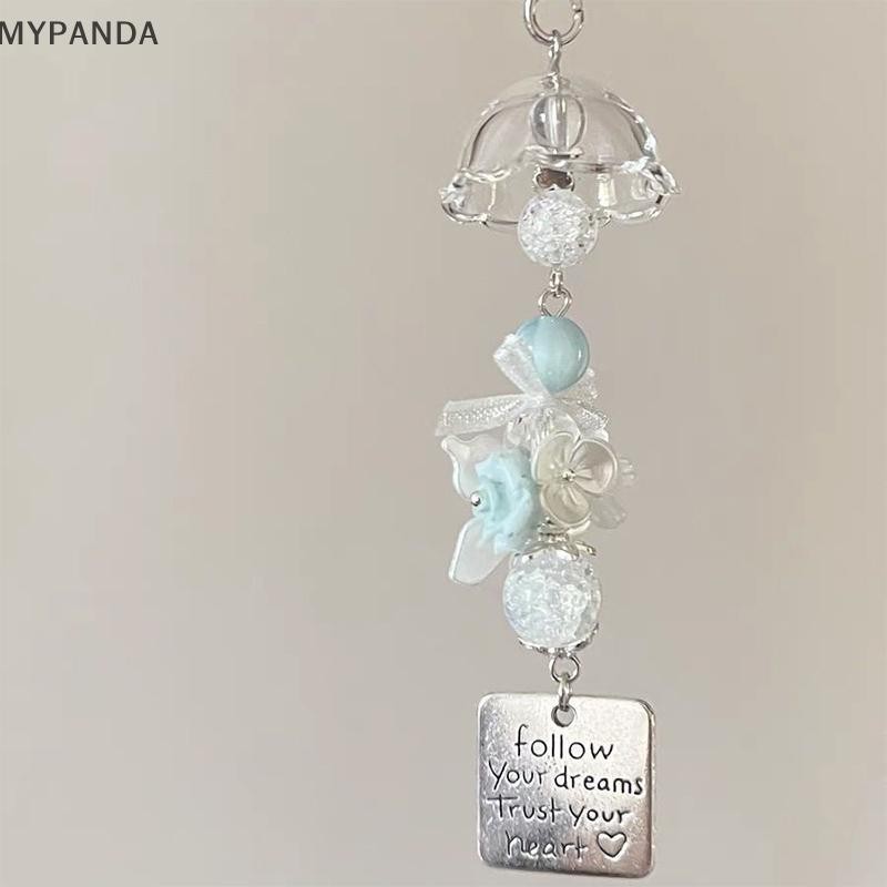 MYPANDA Móc Khóa Trong Suốt Chuông Gió Dễ Thương Mặt Dây Chuyền Điện Thoại Di Động Móc Khóa Dây Túi Phụ Kiện Trang Trí Nhà Cửa.