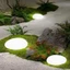 Đèn đá, Đèn LED trang trí mặt đất bằng kính mờ, Đèn chiếu sáng ngoài trời chống nước Đèn lồng sân vườn