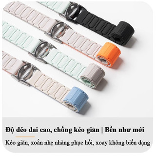 Dây đeo Xiaomi Mi Band Silicone đa sắc màu chống đứt khóa nam châm mạnh cho Mi Band 3/4/5/6/7/8/9/10