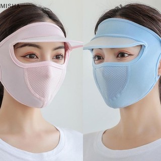 Misa Nữ Mỏng Thoáng Khí Ice Silk Cổ Dài Full Face Mask Mùa Hè