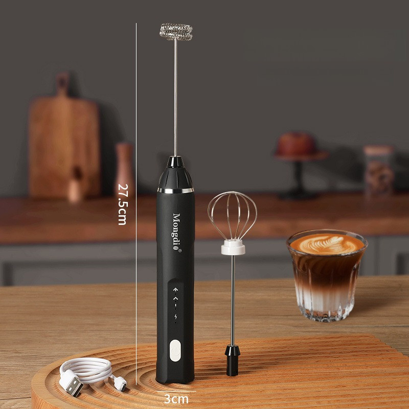 Máy tạo bọt cafe,Máy Đánh Trứng,Đầu inox chất lượng cao,3 Tốc Độ Loại Sạc Điện USB