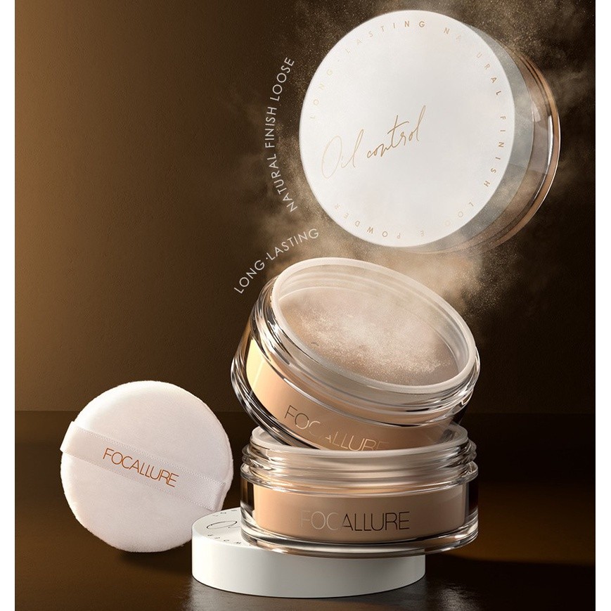 Phấn Phủ Dạng Bột FOCALLURE FA201 Kiểm Soát Dầu Lâu Trôi Cho Lớp Nền Hoàn Hảo Tự Nhiên