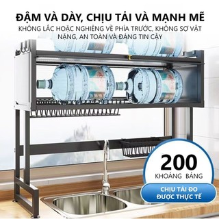Kệ chén có nắp đậy thép cacbon Kệ Để Chén phía trên bồn rửa Tủ Nhà Bếp Chống bụi 360 độ