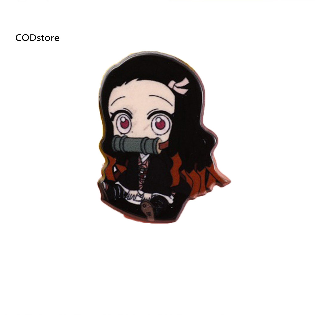 KDC Breastpin trâm cài thổ cẩm thiết kế anime Demon Slayer đáng yêu cho trang trí