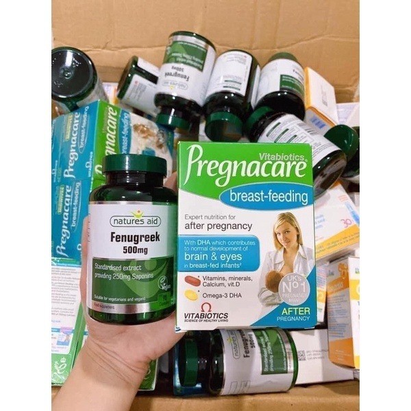 Viên Uống Lợi Sữa Cỏ Cà Ri Fenugreek Natures Aid 500mg 90 viên Xuất xứ Anh