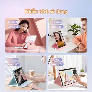 Ốp Samsung Tab chống sốc, xoay đa năng, có khe bút – Dành cho S7 S8 S9 S10 S11 FE A9 A9+ A11 A11+ 8.7 11 12.4 13 inch