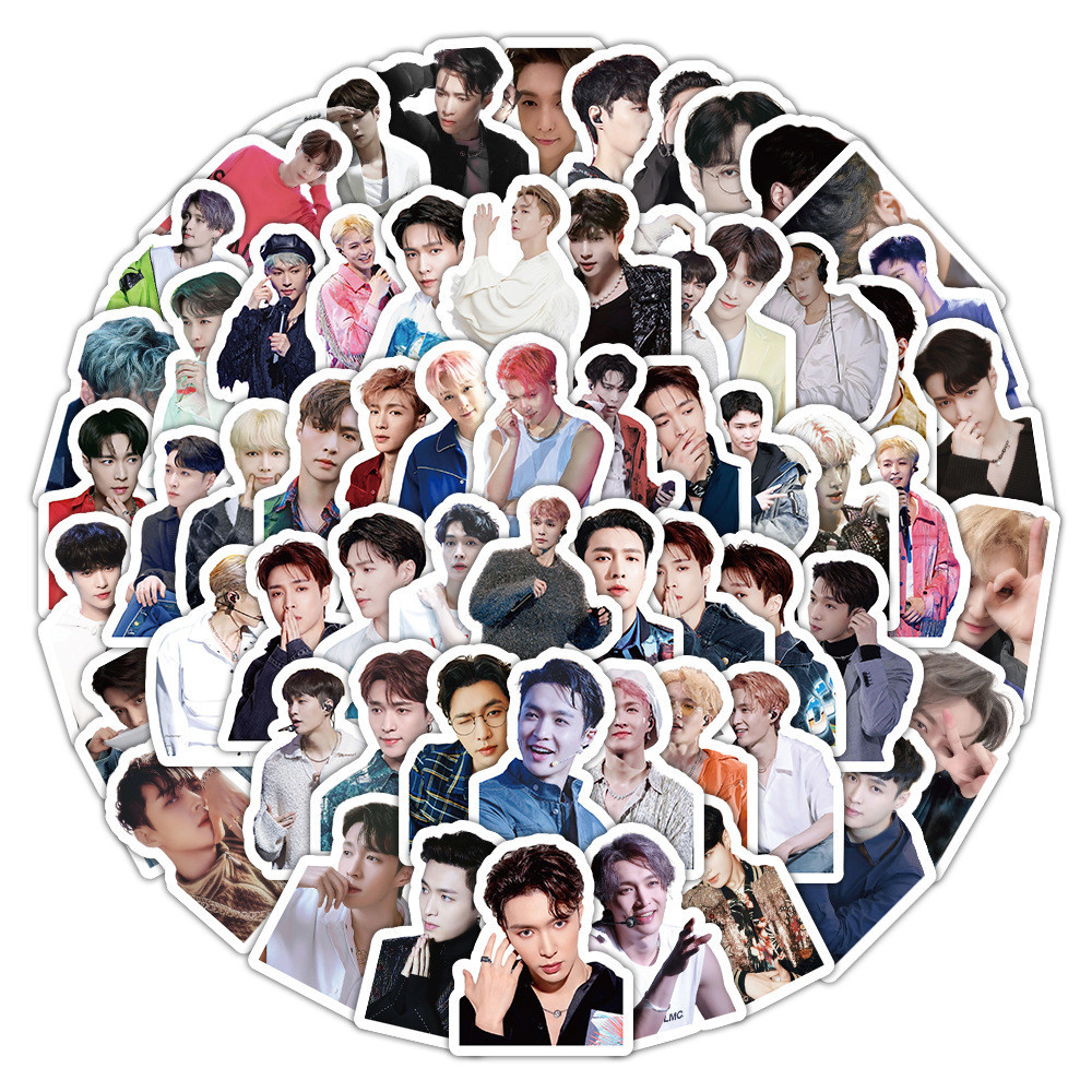 65-103 Cái / bộ EXO Album Mới EXIST Photo Sticker LAY SEHUN CHANYEOL Gói Mini Sáng Tạo Đầu Lớn Hành Lý Laptop Điện Thoại Sổ Tay Dán YM