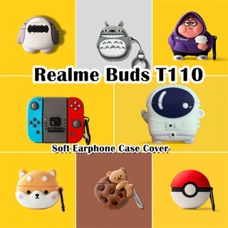 [imamura] Dành cho Ốp lưng Realme Buds T110 Phong cách hoạt hình hợp thời trang Vỏ tai nghe silicon mềm NO.1