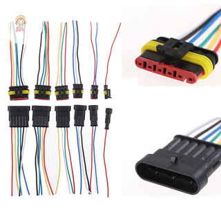 Twe 1 / 2 / 3 / 4 / 5 / 6Pin Nữ Nam Chống Thấm Nước Cáp Điện Tự Động Kết Nối Xe Cắm VN